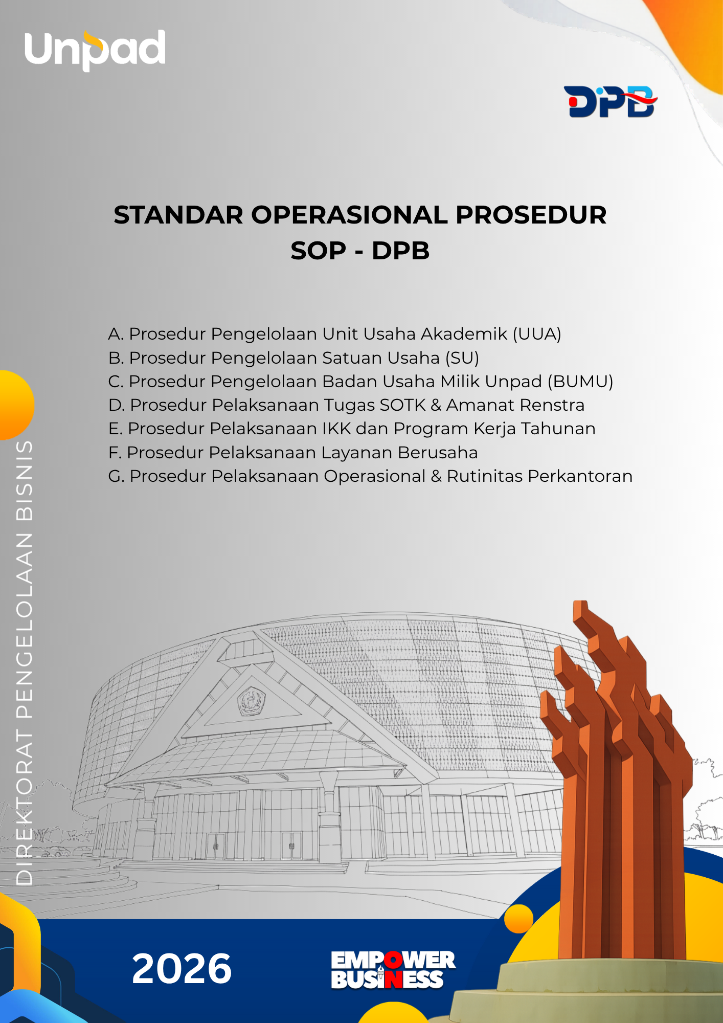 Standar Operasional Prosedur (SOP) Direktorat Pengelolaan Bisnis (DPB) Universitas Padjadjaran 2026