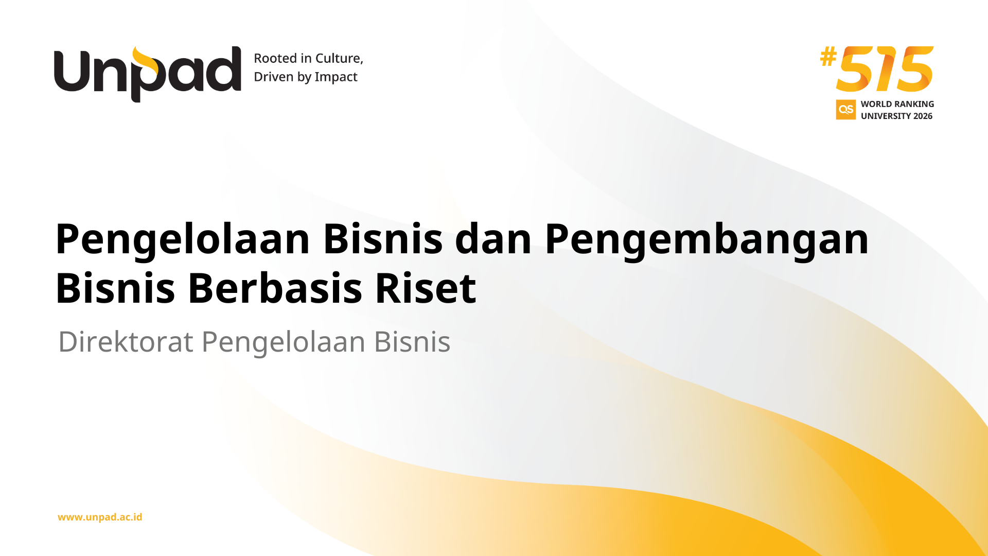 Tata Kelola Bisnis Unpad