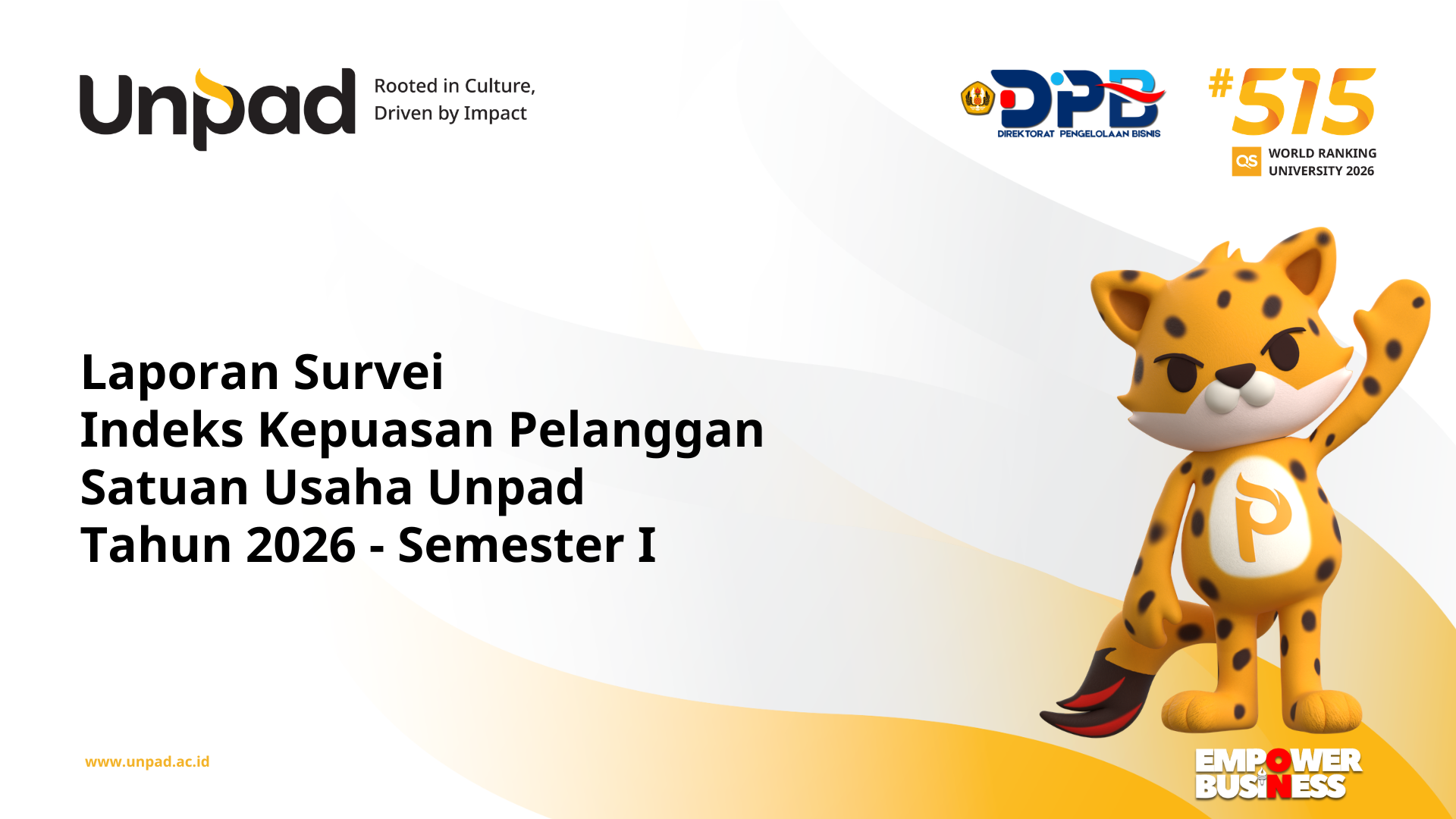 Laporan Survei Indeks Kepuasan Pelanggan Satuan Usaha Unpad - Tahun 2026 Semester I